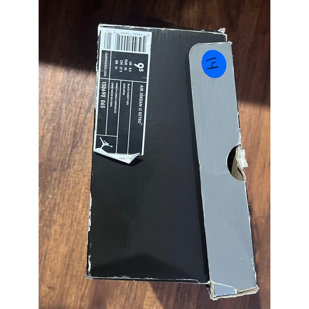 Nike Air Jordan 12 Retro 2009 Flu Game Men’s Size 9.5 Red/Black 130690-065